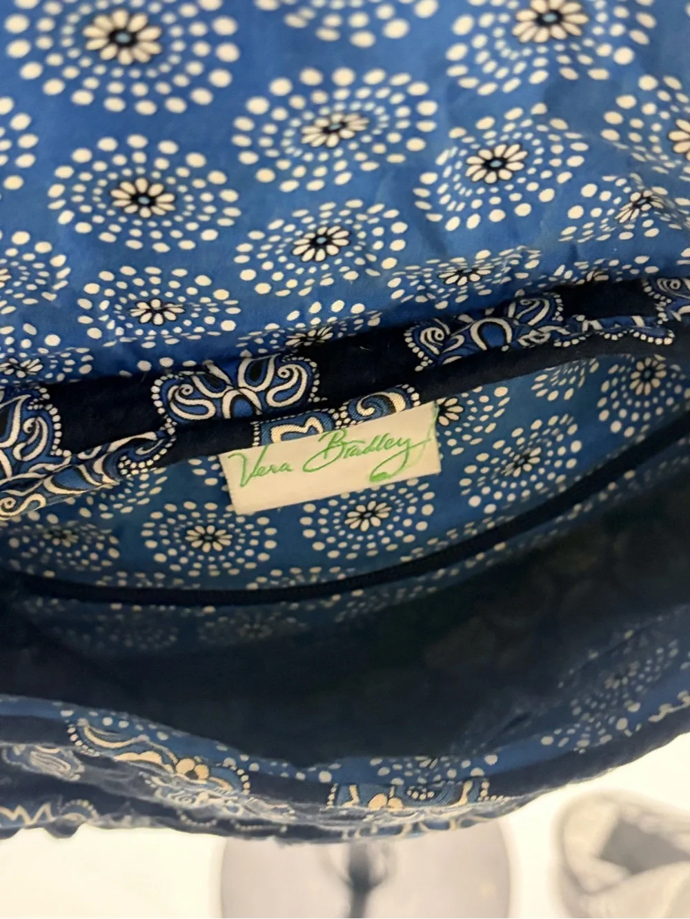 Vera Bradley Quilted Paisley Crossbody Bag - Black